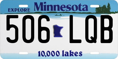 MN license plate 506LQB