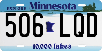 MN license plate 506LQD