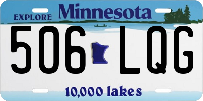 MN license plate 506LQG