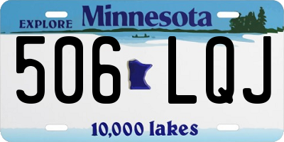 MN license plate 506LQJ