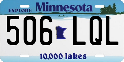 MN license plate 506LQL
