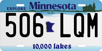 MN license plate 506LQM