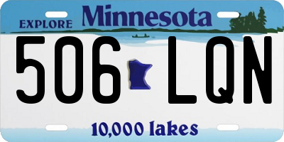 MN license plate 506LQN