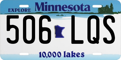 MN license plate 506LQS