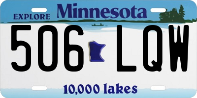 MN license plate 506LQW