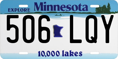 MN license plate 506LQY