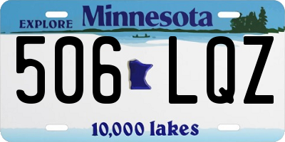 MN license plate 506LQZ