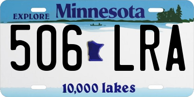 MN license plate 506LRA