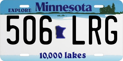 MN license plate 506LRG