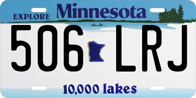 MN license plate 506LRJ