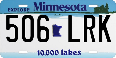 MN license plate 506LRK