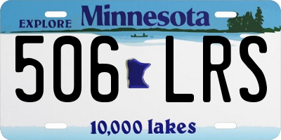 MN license plate 506LRS