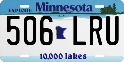 MN license plate 506LRU