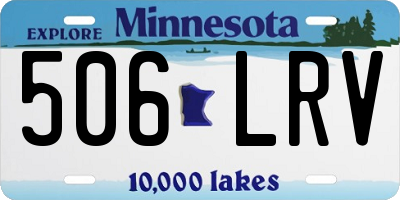 MN license plate 506LRV