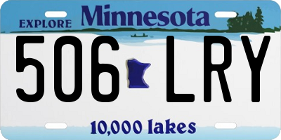 MN license plate 506LRY