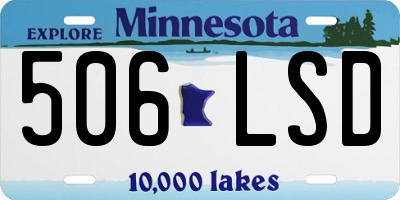 MN license plate 506LSD