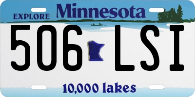 MN license plate 506LSI