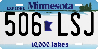 MN license plate 506LSJ
