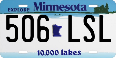 MN license plate 506LSL