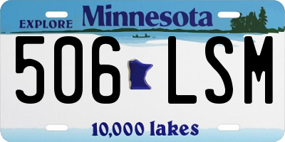 MN license plate 506LSM