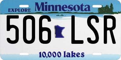 MN license plate 506LSR
