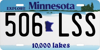 MN license plate 506LSS
