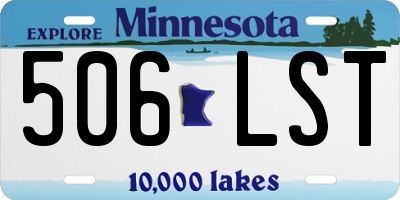 MN license plate 506LST
