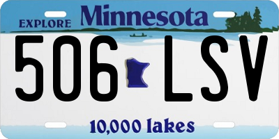 MN license plate 506LSV