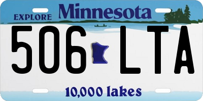 MN license plate 506LTA