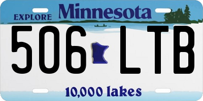 MN license plate 506LTB