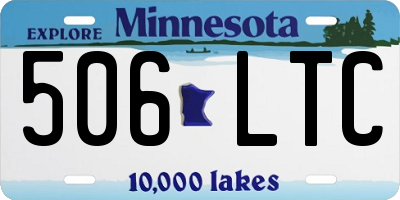 MN license plate 506LTC