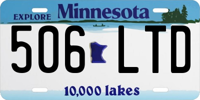MN license plate 506LTD