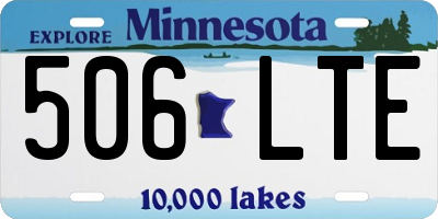 MN license plate 506LTE