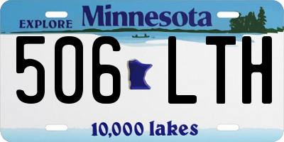 MN license plate 506LTH