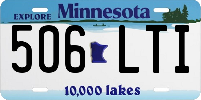 MN license plate 506LTI