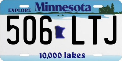 MN license plate 506LTJ