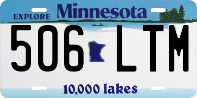 MN license plate 506LTM