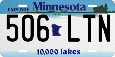 MN license plate 506LTN