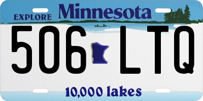 MN license plate 506LTQ