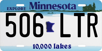 MN license plate 506LTR