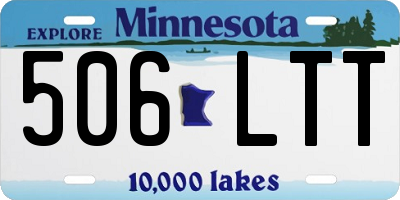 MN license plate 506LTT