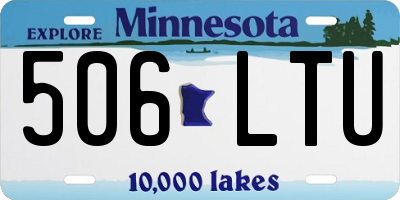 MN license plate 506LTU
