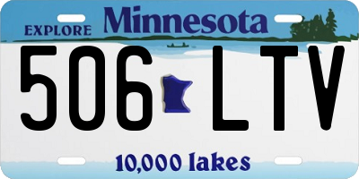 MN license plate 506LTV