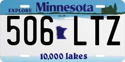 MN license plate 506LTZ