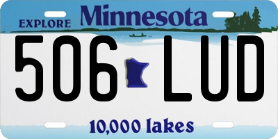MN license plate 506LUD