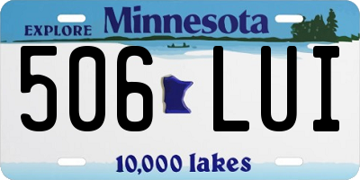 MN license plate 506LUI