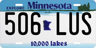 MN license plate 506LUS