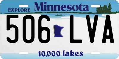 MN license plate 506LVA