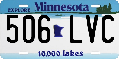 MN license plate 506LVC