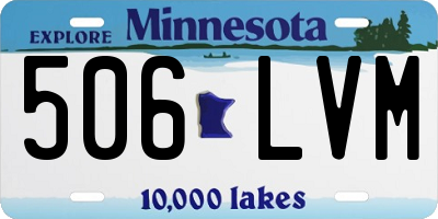 MN license plate 506LVM